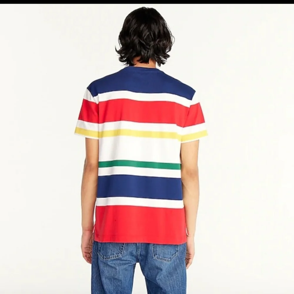 J.Crew Short-sleeve rugby crewneck shirt in stripe MED BNWT 1 LEFT $70